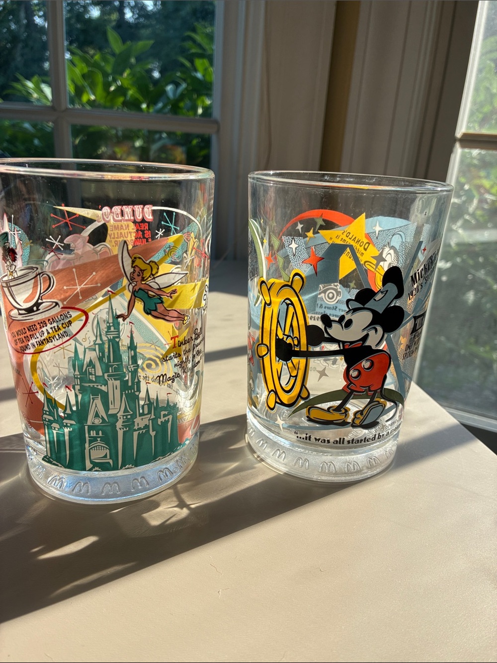VINTAGE Walt Disney’s 100 years of Magic Glasses from (USA and Spain)